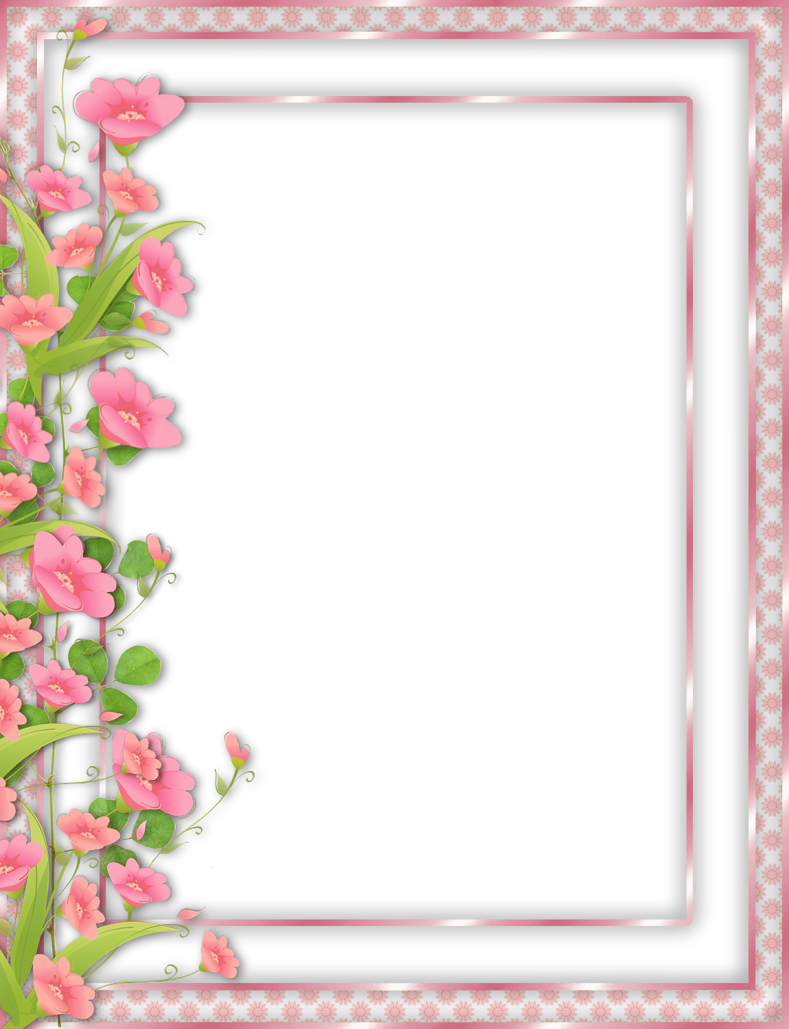 Arquivo de PNG de borda de flor