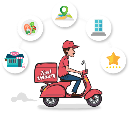 Food Delivery PNG Transparent Picture | PNG Mart