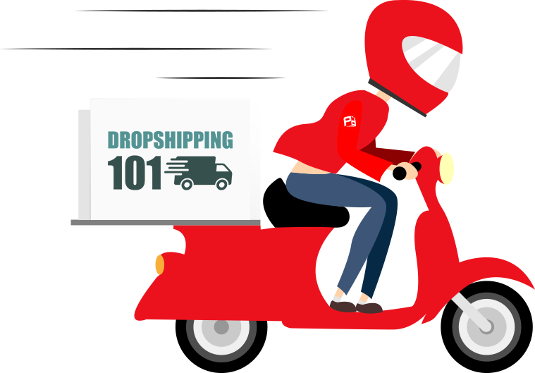 Food Delivery Scooter PNG Isolated HD