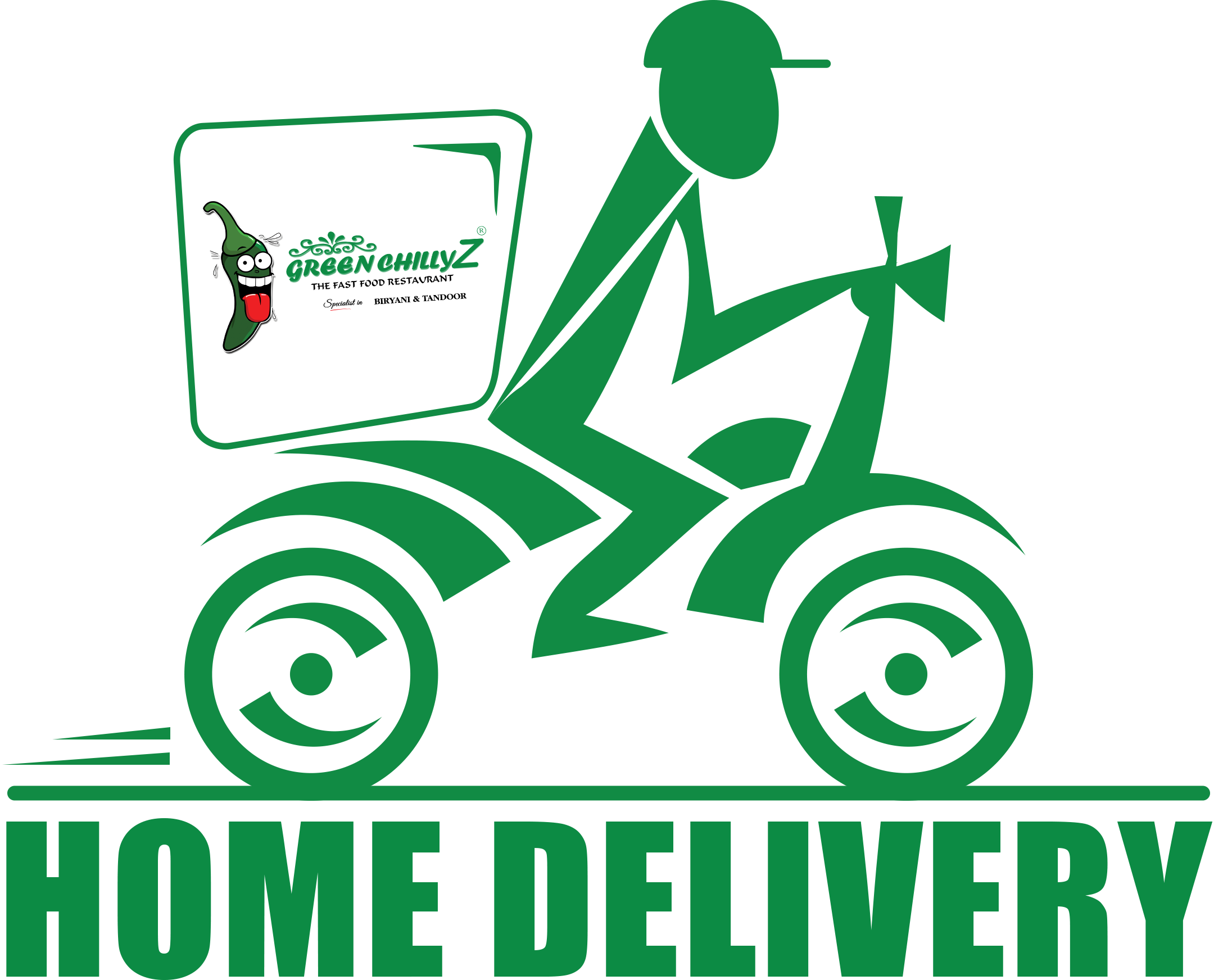 Food Delivery Scooter PNG Picture