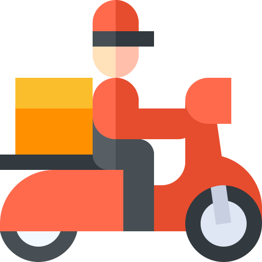 Food Delivery Scooter Transparent PNG