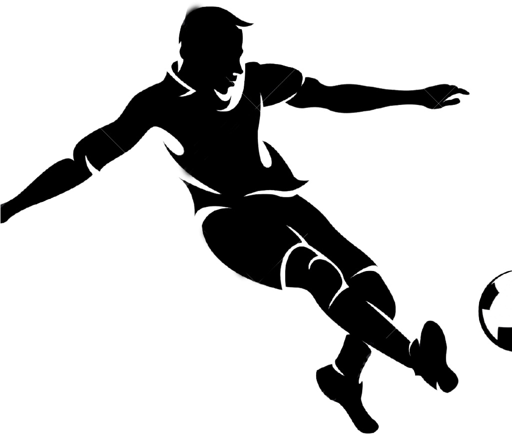 Football silhouette PNG Image