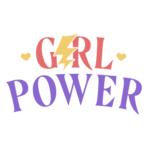 Meisje power logo Transparante afbeeldingen PNG