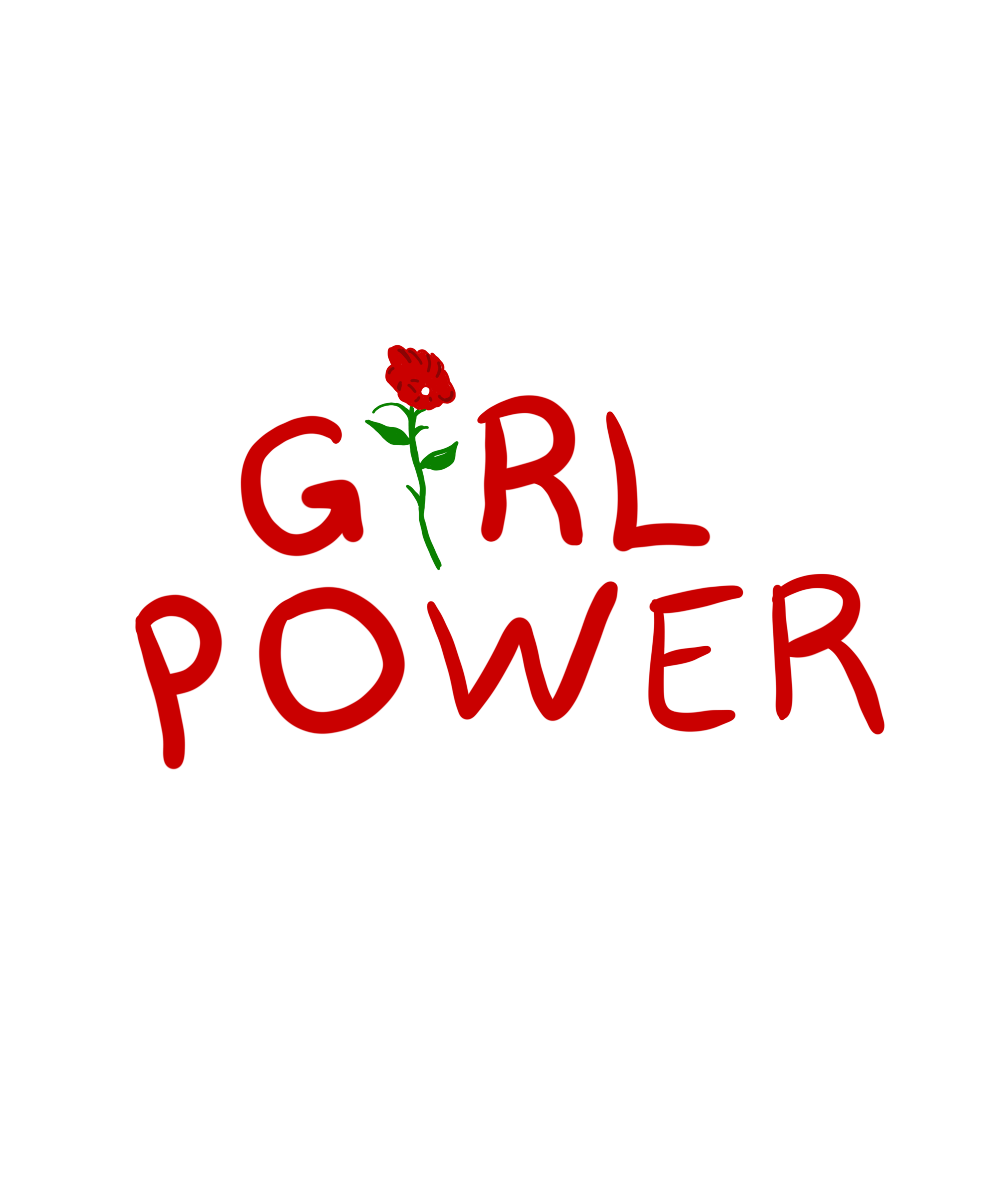 Meisje power logo Transparant geïsoleerd PNG