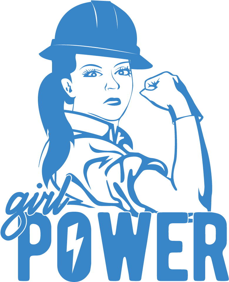 Girl Power Vector PNG