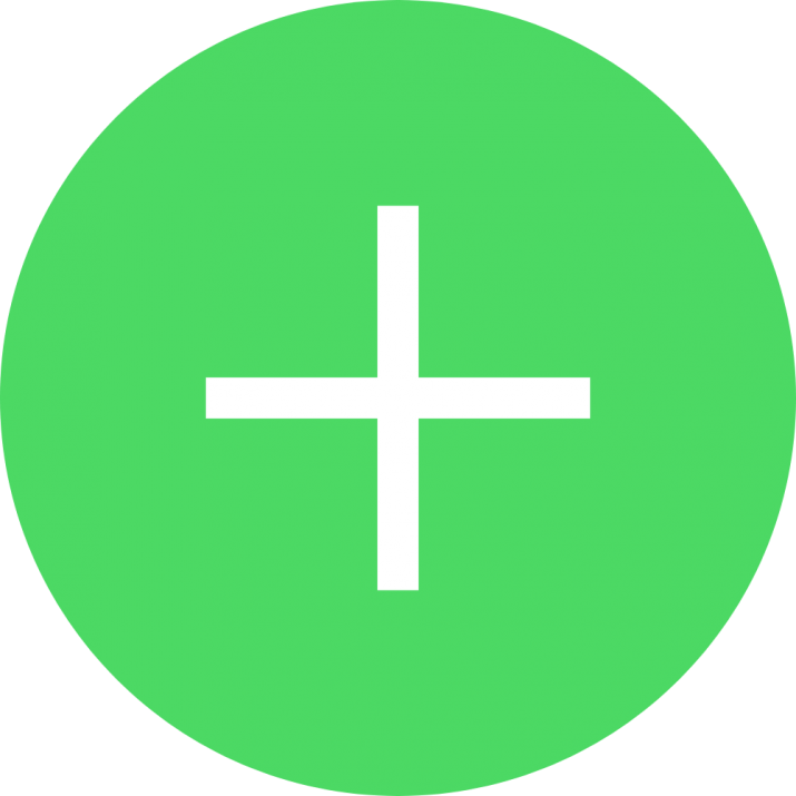Green Add Button PNG File
