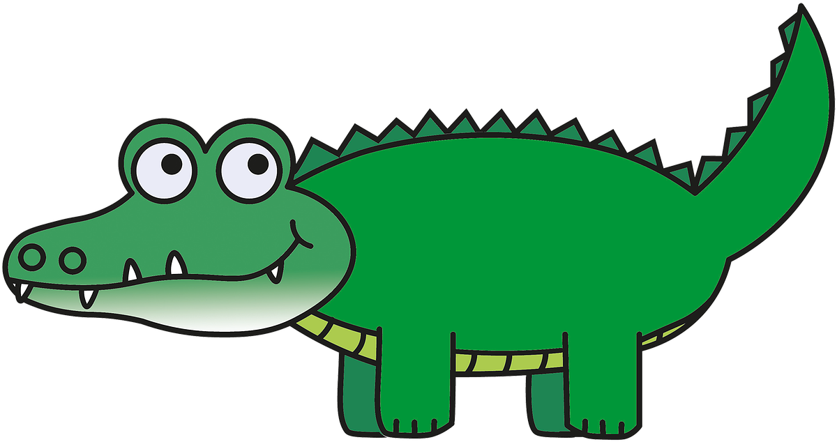 Зеленый аллигатор PNG фото