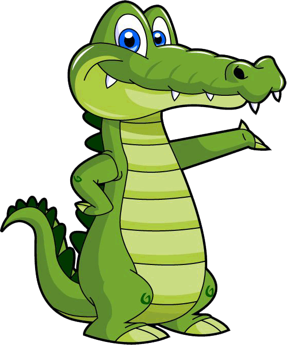 Grüner Alligator PNG-Bild