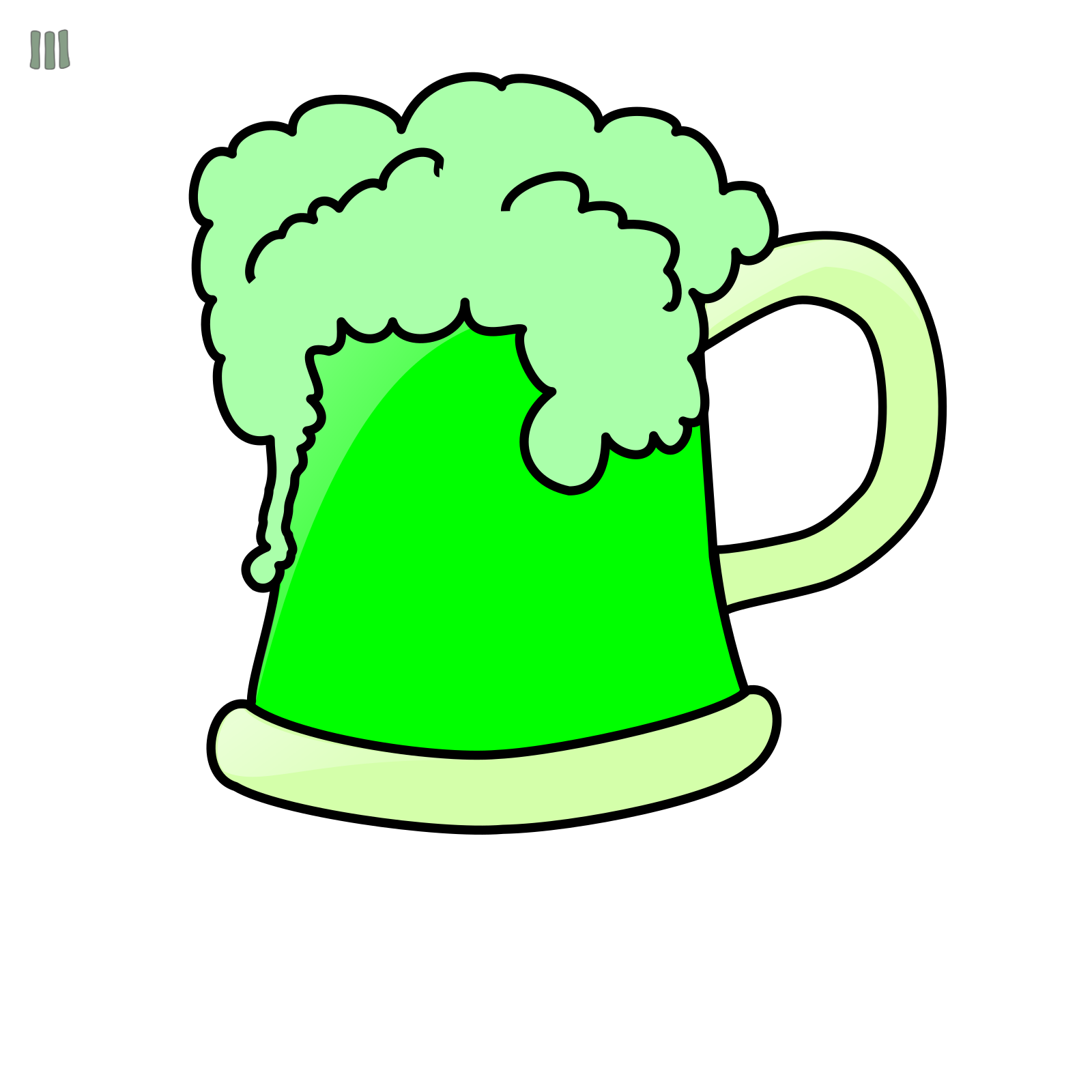 Grünes Bier Transparentes PNG