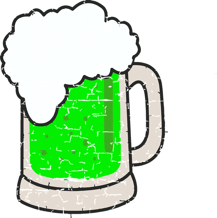Green Beer Vector PNG Transparent
