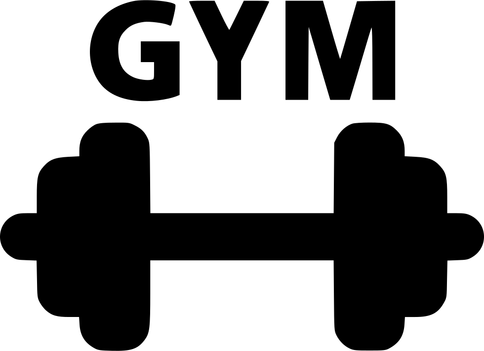 Gym Silhouette PNG Image