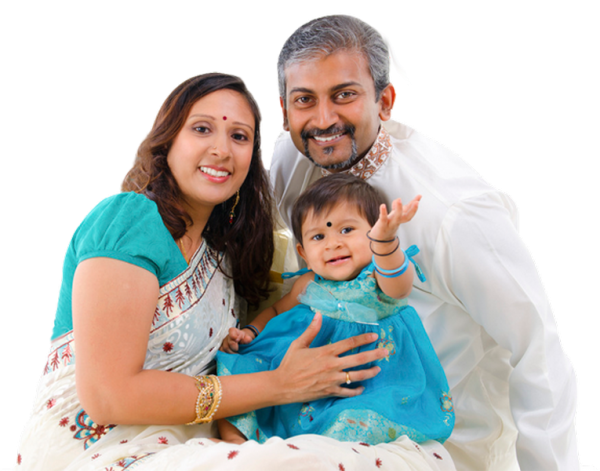 Família feliz PNG isolado foto transparente