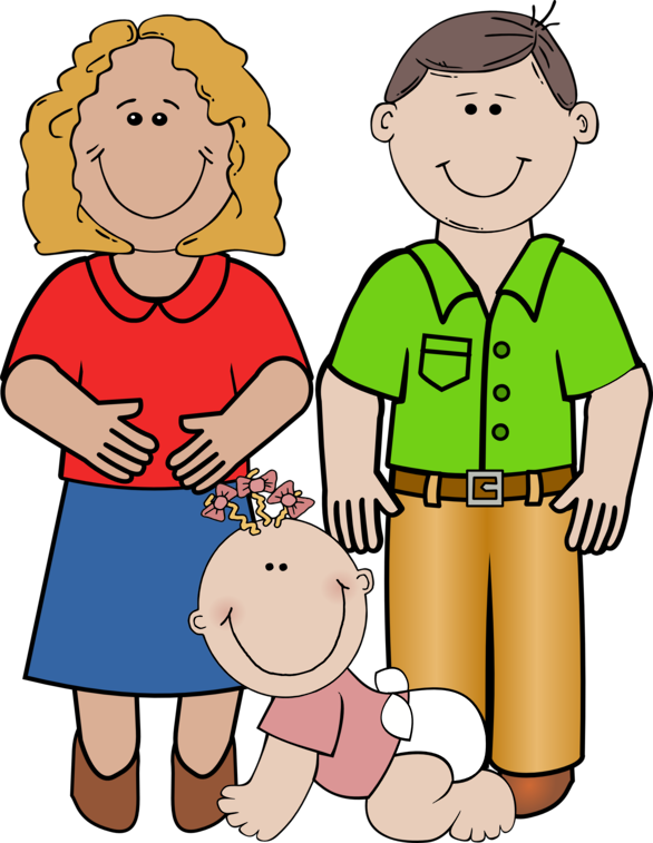Happy Family Vector PNG Fichier