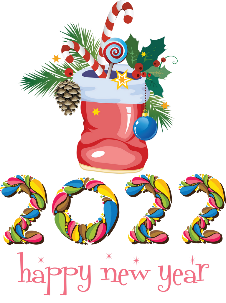 Feliz Ano Novo 2022 PNG Image