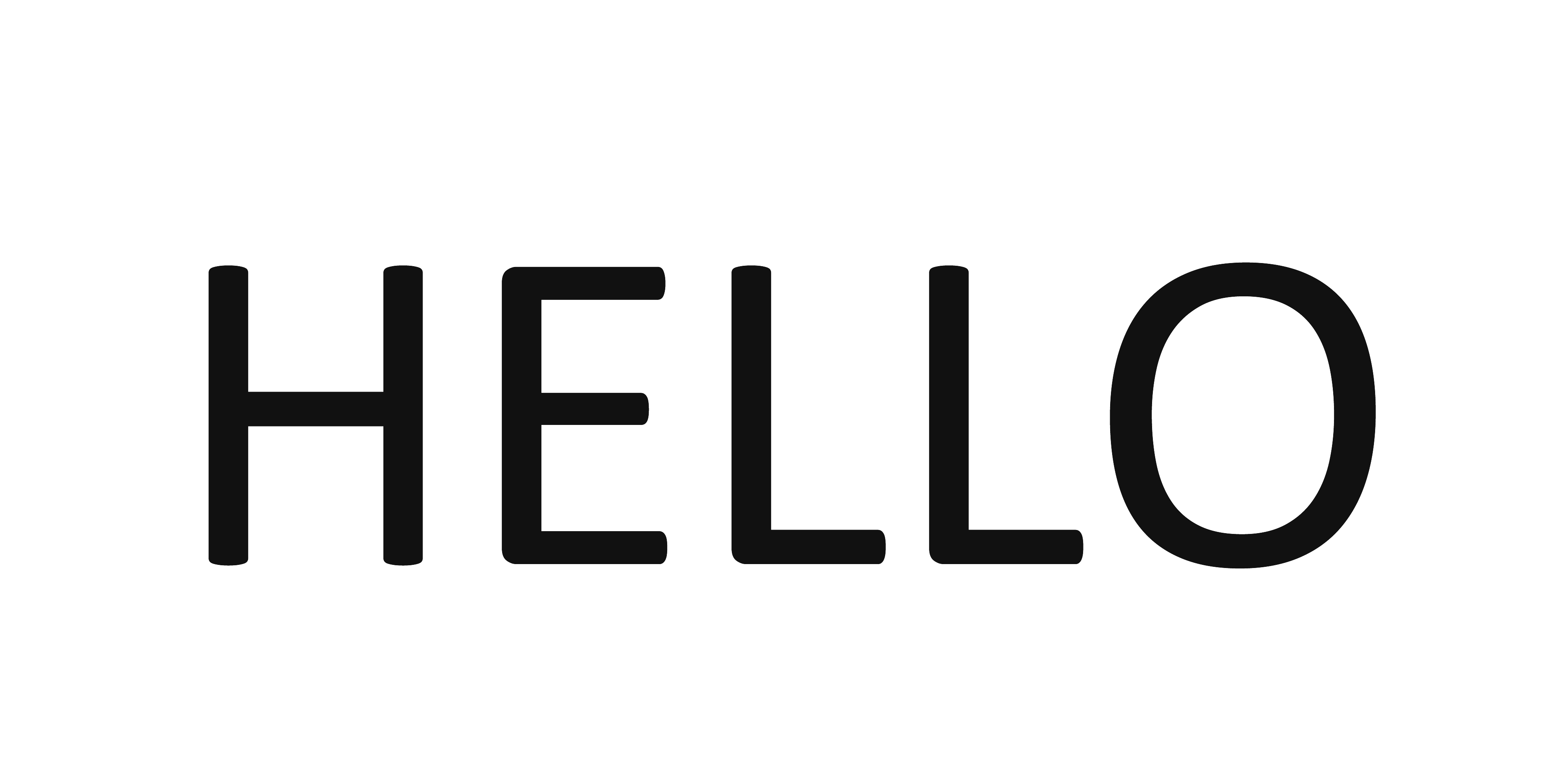 Hello Silhouette PNG Pic