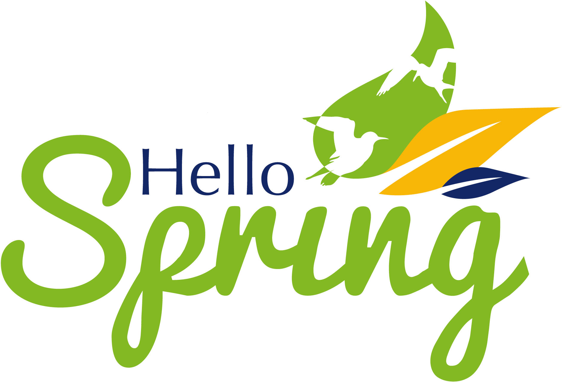 Hello Spring PNG File