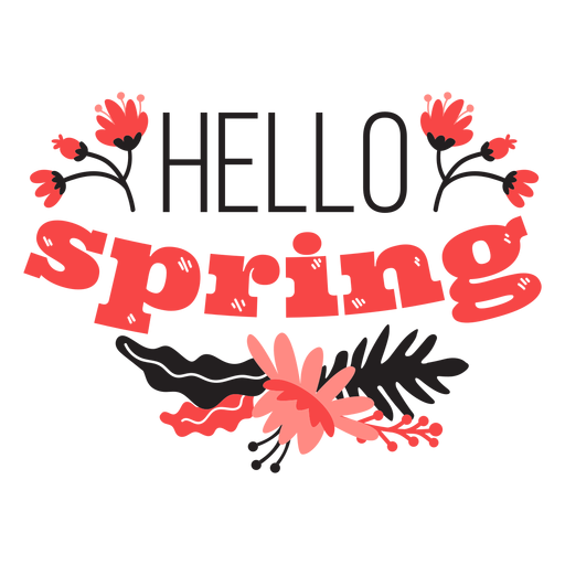 Hello Spring PNG Isolated File