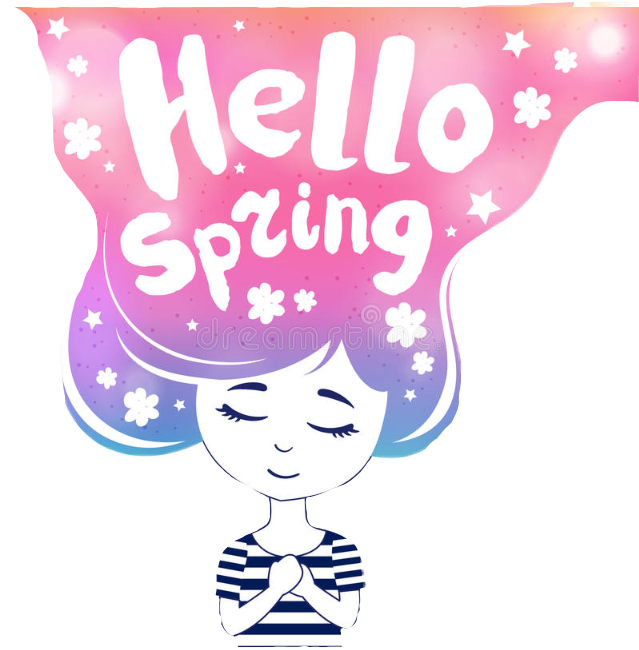 Hello Spring PNG Photo