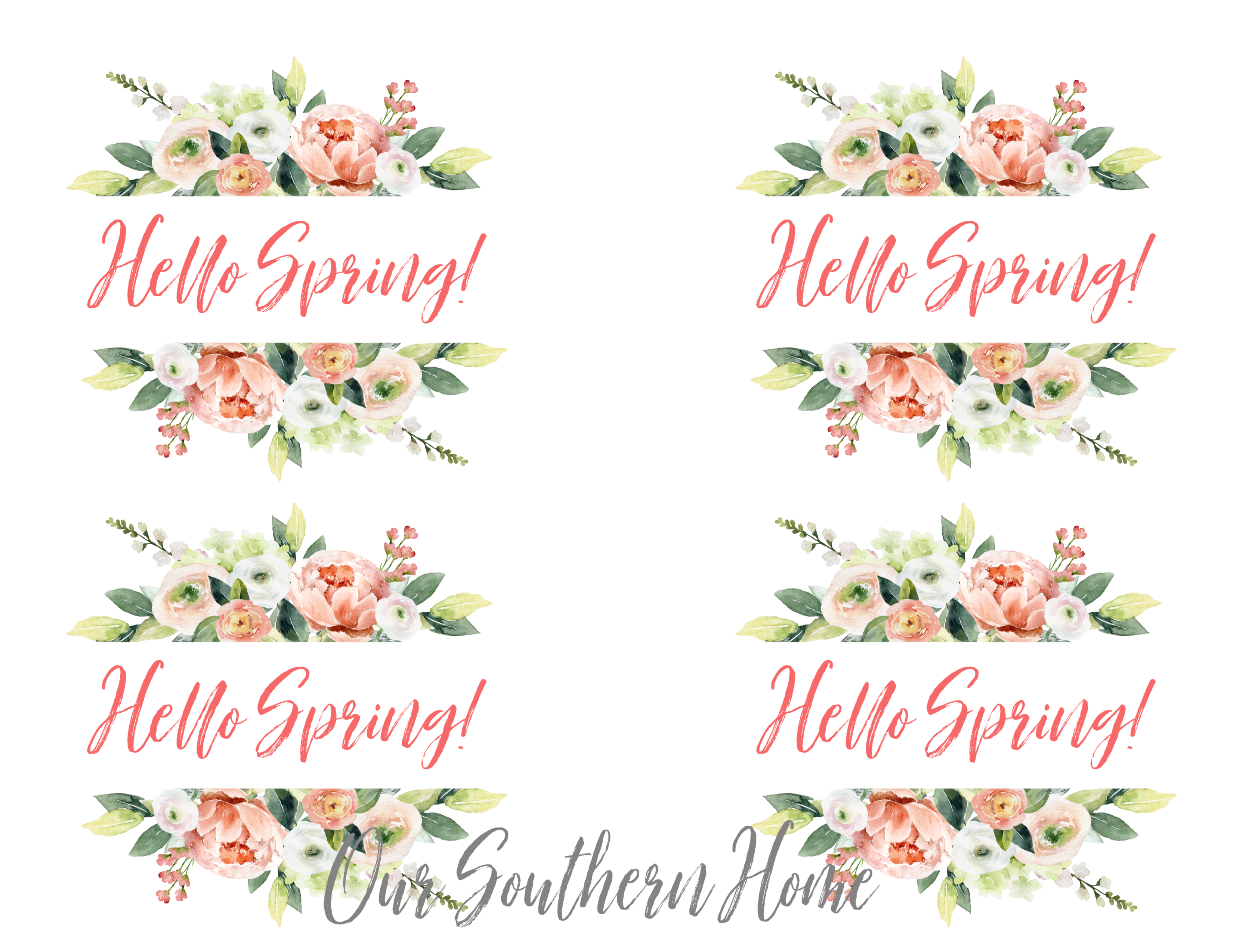 Hello Spring Transparent PNG