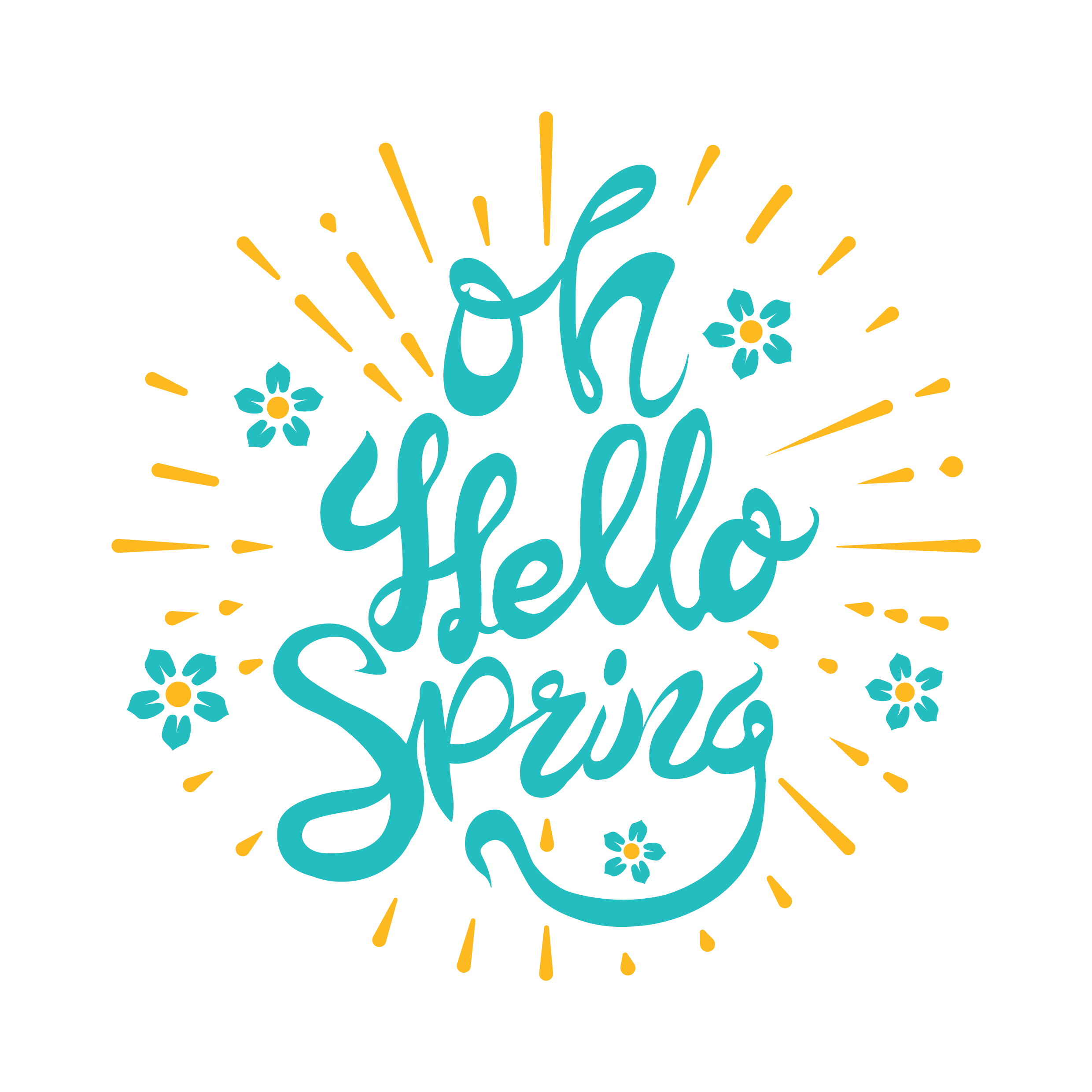 Hello Spring Vector PNG Free Download
