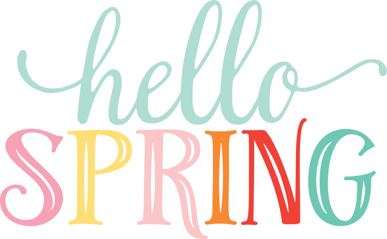 Hello Spring Vector PNG HD Isolated
