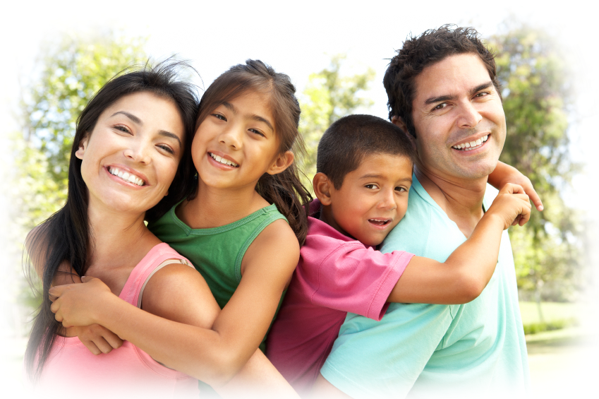 Hispanic Family PNG Isolated Picture