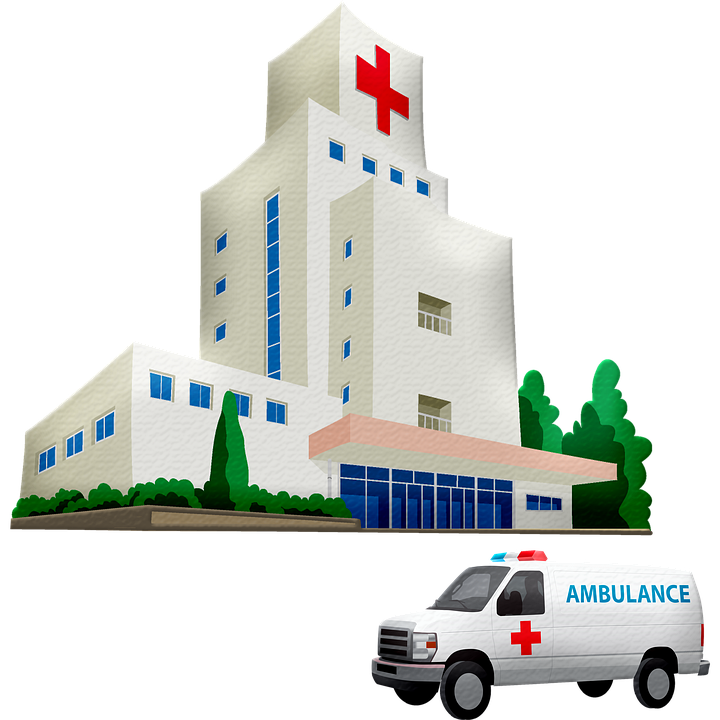 Hospital Vector PNG Isolated File