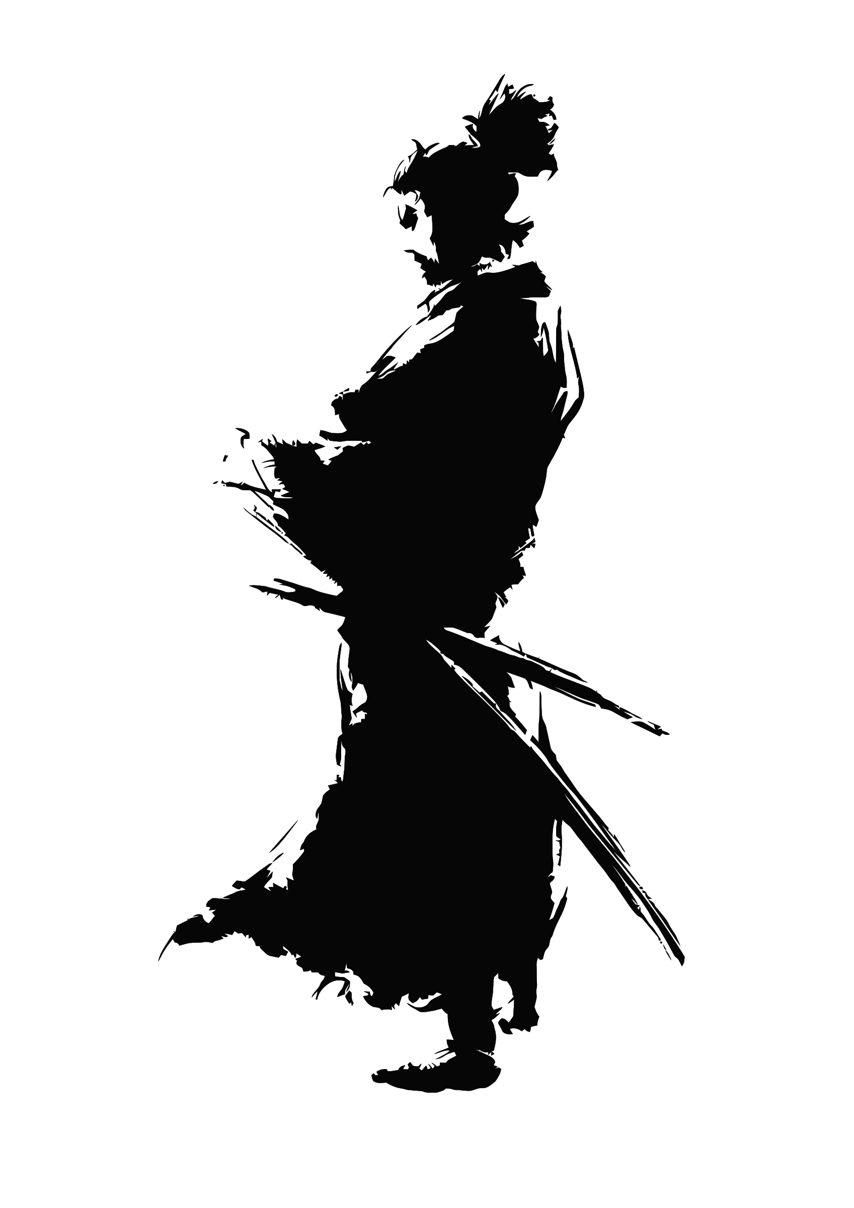 Silhouette Japon PNG Isolated HD