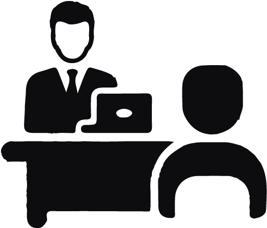 Job Interview Silhouette PNG Picture