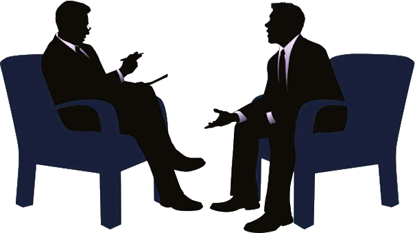 Job Interview Silhouette PNG
