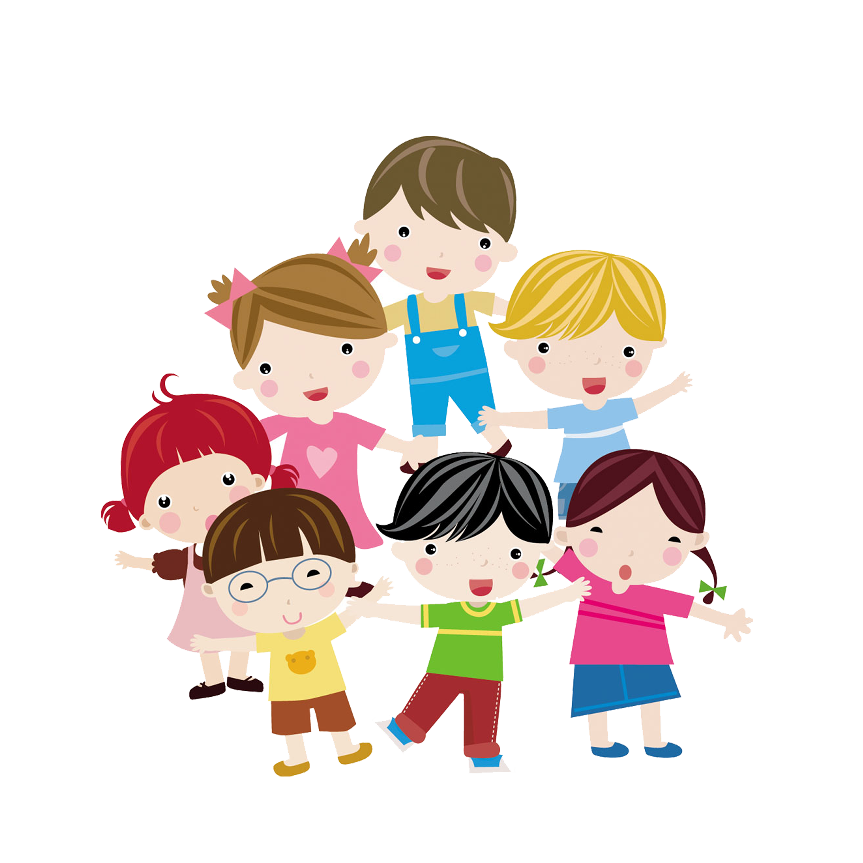 Kids Vector PNG Clipart