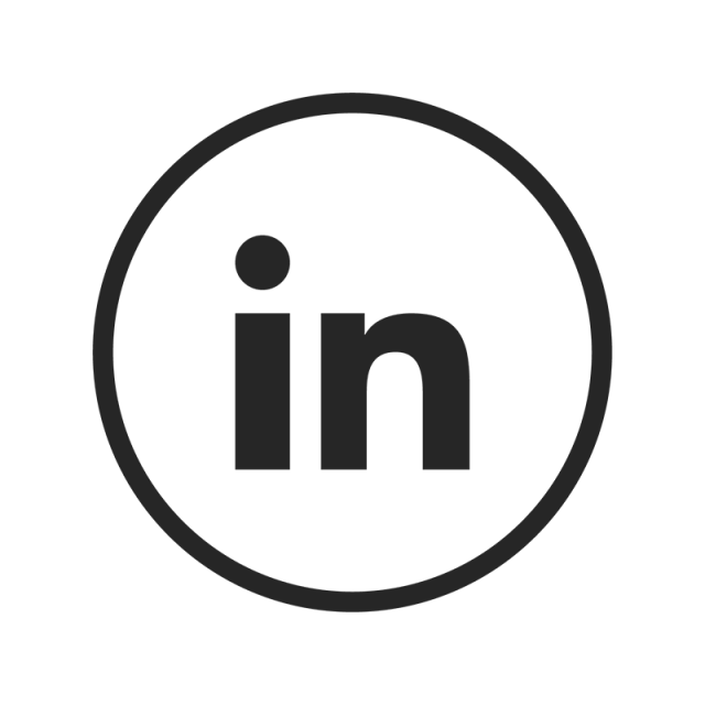 LinkedIn in logo PNG isolato Clipart