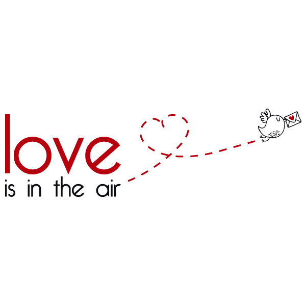 Love Is In The Air Vector PNG Photos