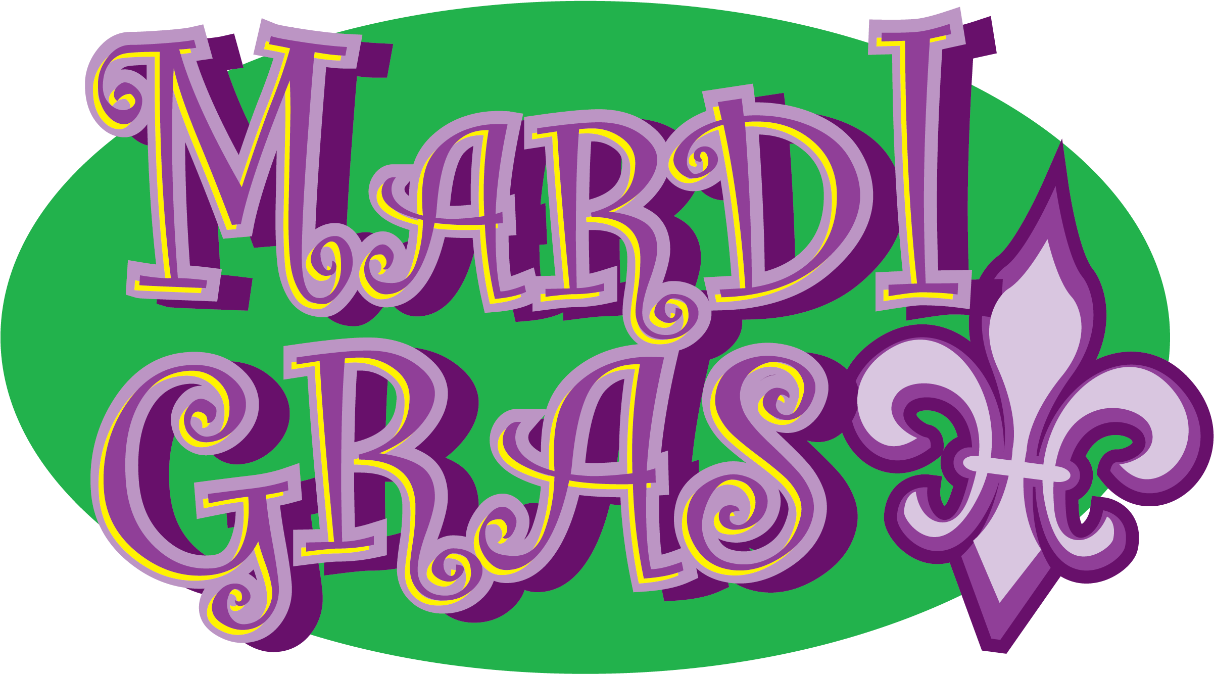 Mardi Gras Logo PNG HD Isolated