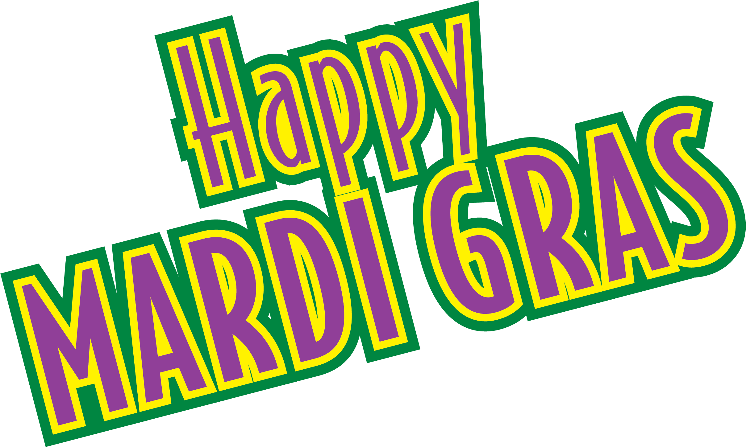 Mardi Gras Logo PNG Isolated File