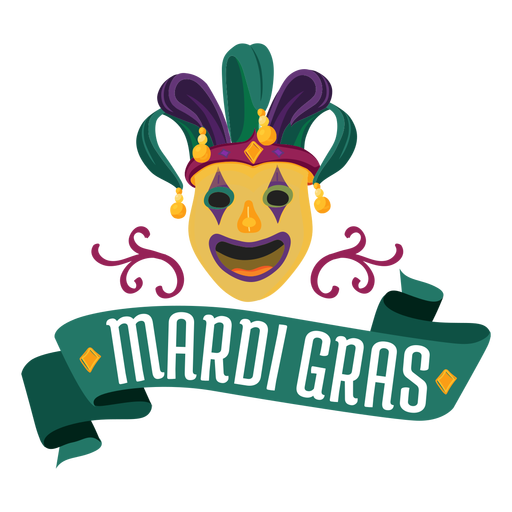Mardi Gras Logo PNG Transparent