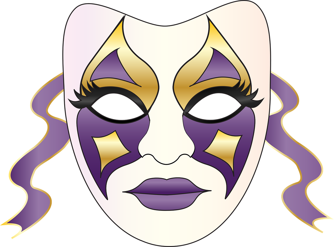 Mardi Gras Mask PNG Isolated Pic