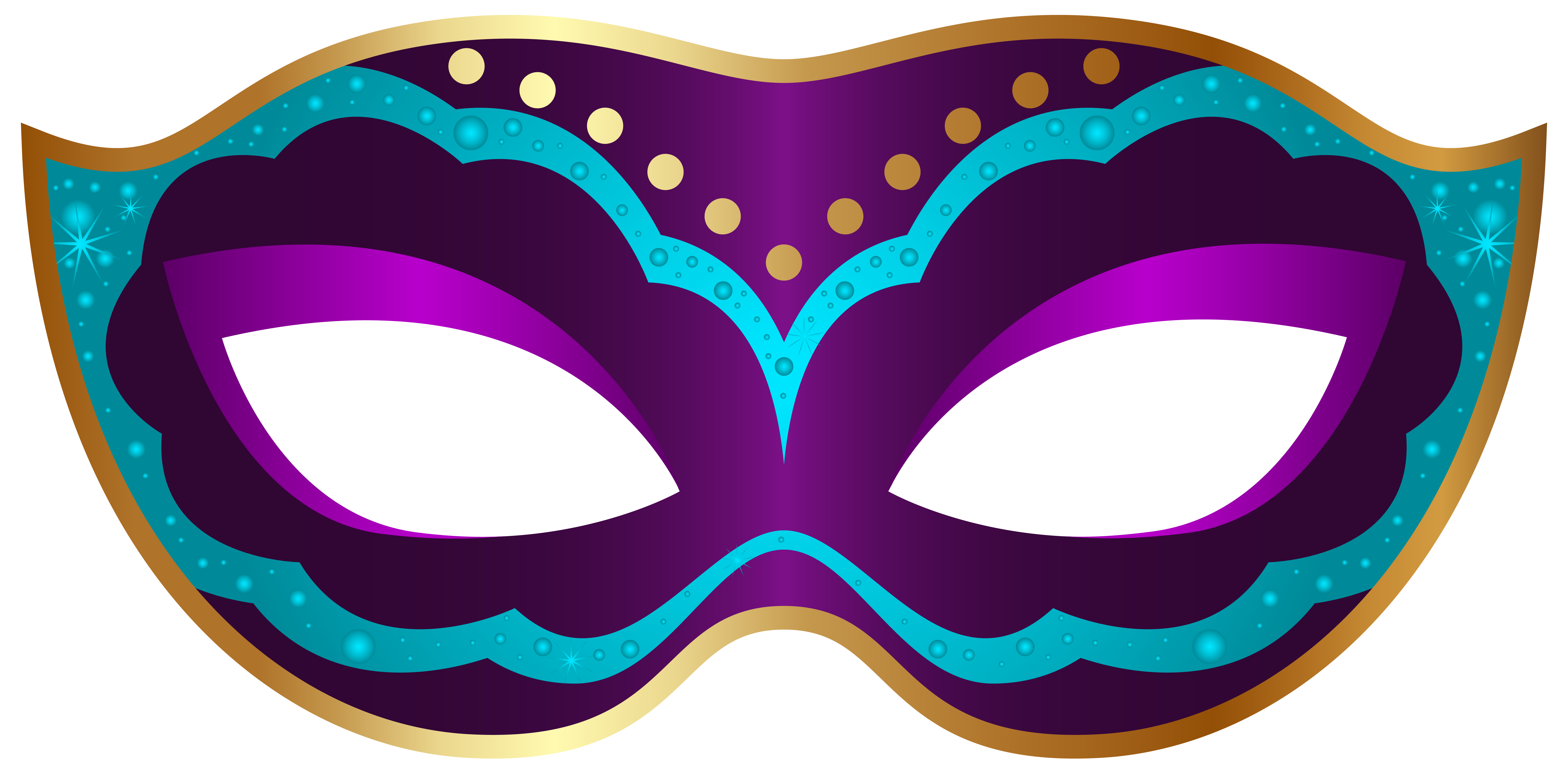 Mardi Gras Mask PNG Transparent