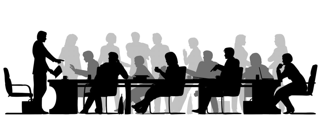 Meeting Silhouette PNG Transparent