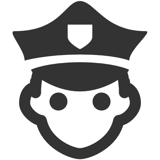 Police Silhouette PNG Photo