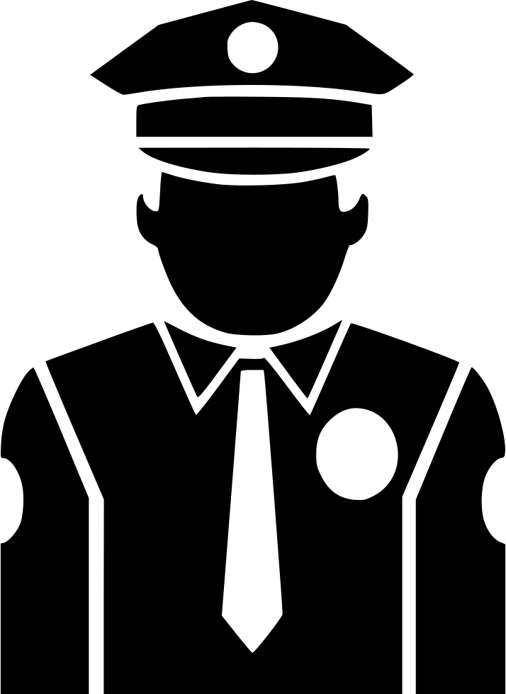 Politie silhouet PNG
