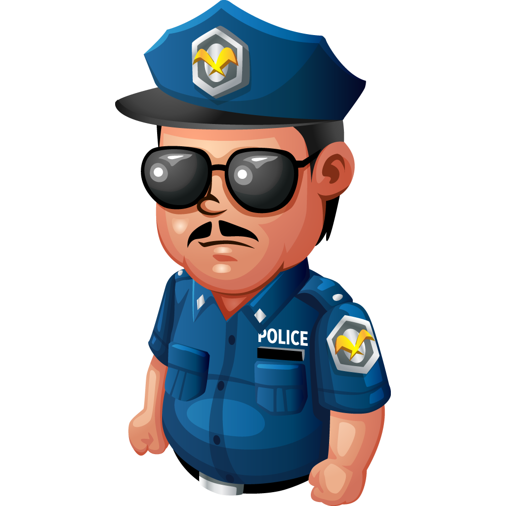 Politie vector PNG