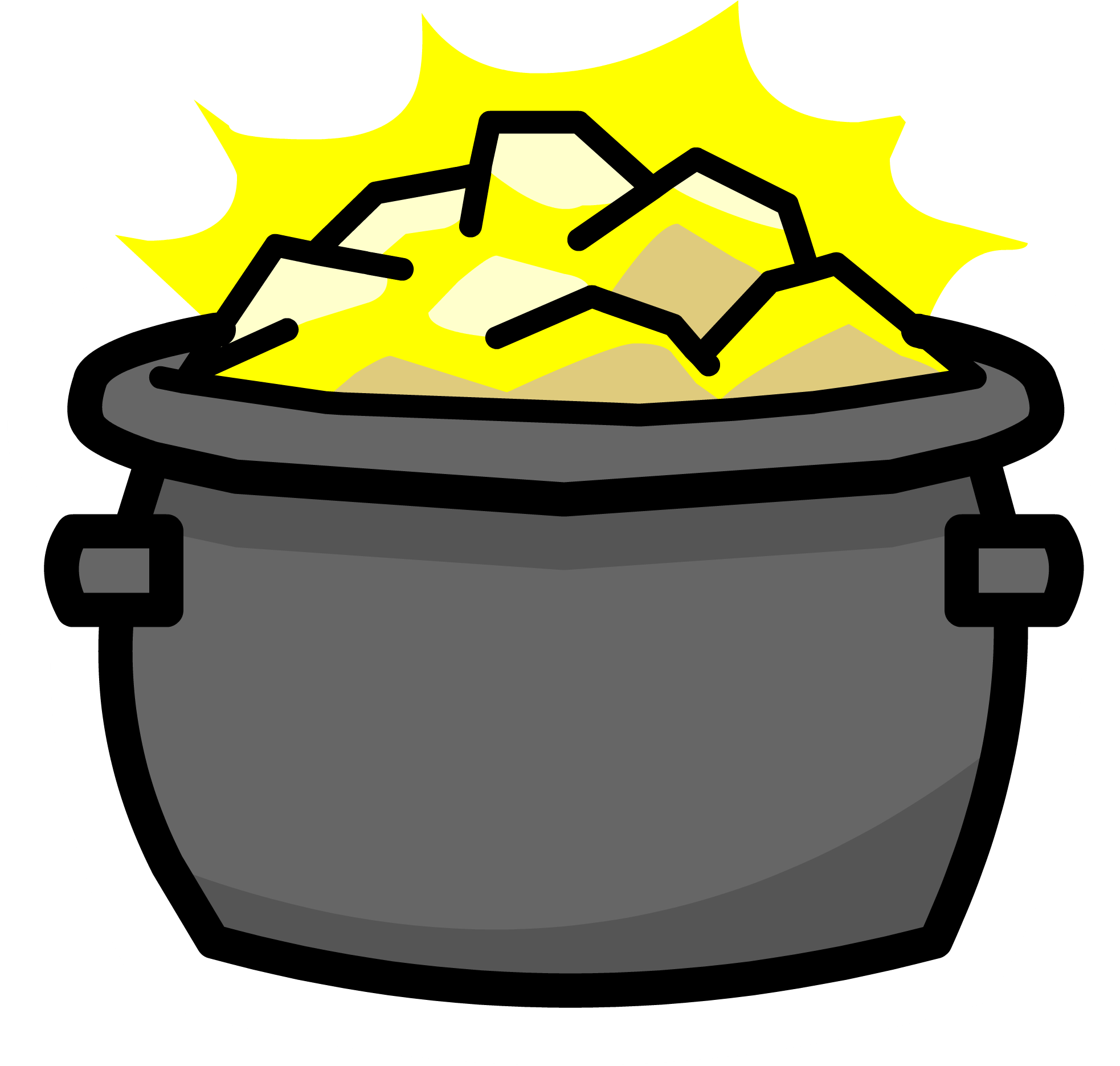 Pot Of Gold PNG Isolated File
