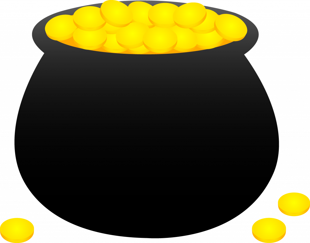 Pot Of Gold PNG Isolated Pic