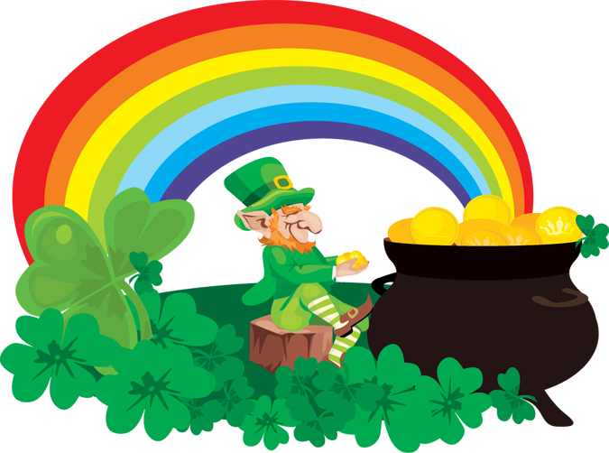 Pot Of Gold Rainbow PNG