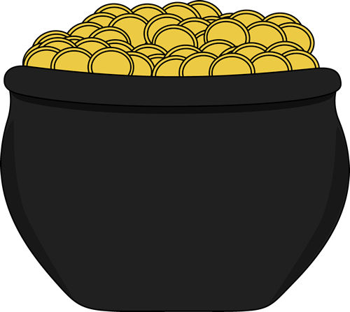 Pot Of Gold Vector PNG Isolated HD