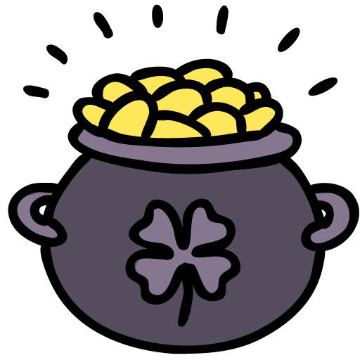 Pot Of Gold Vector PNG Picture