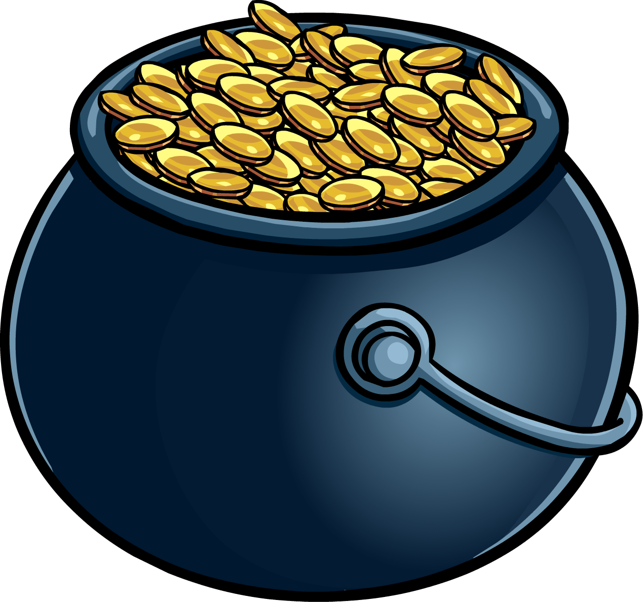 Pot Of Gold Vector PNG