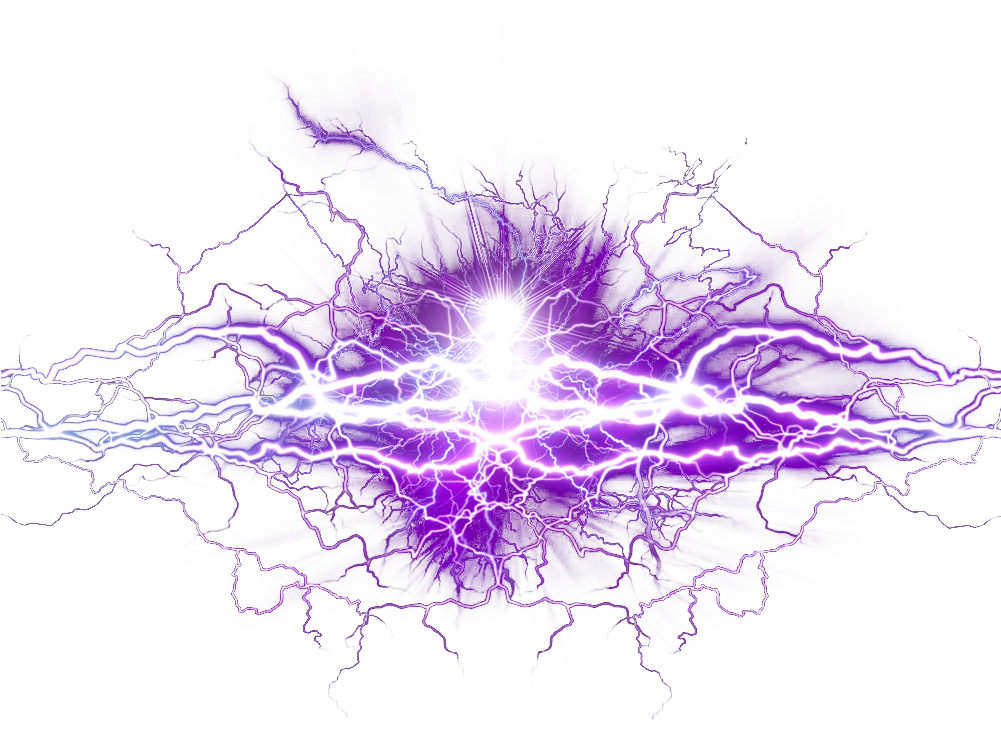 Purple Lightning PNG