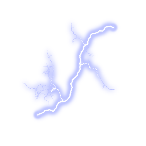 Realistic Lightning PNG Clipart